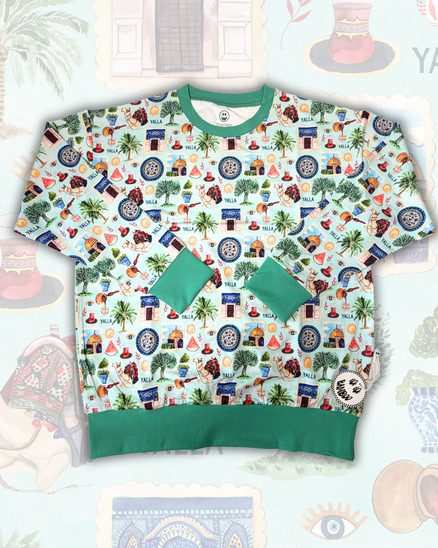 Yalla Women’s French Terry Crewneck