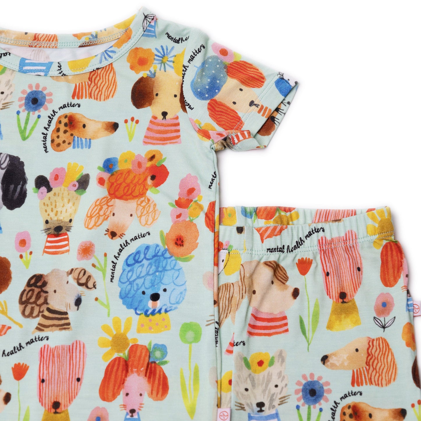 The Second-Skin 2-Piece Short Sleeve Pajama | Mindful Doggos