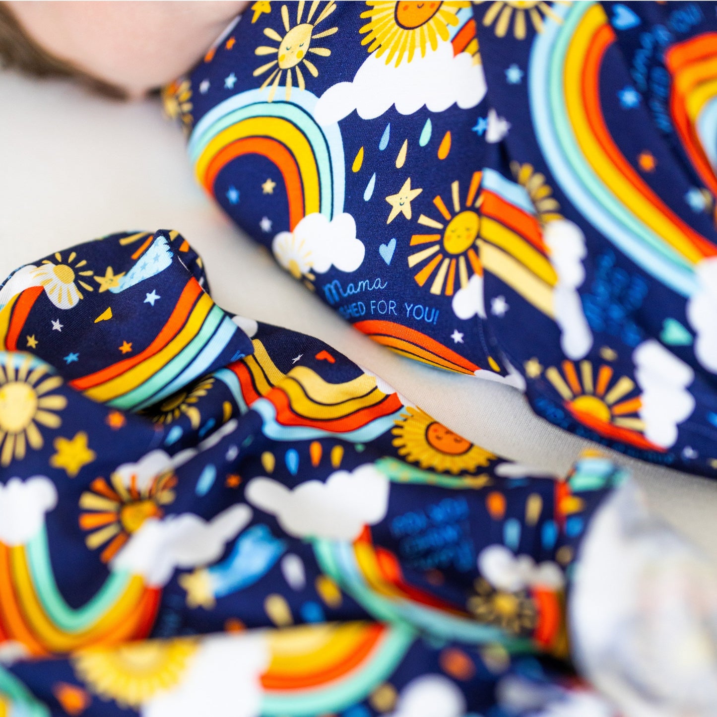 The Forever Swaddle Blanket | Here Comes the Sunshine (Blue)
