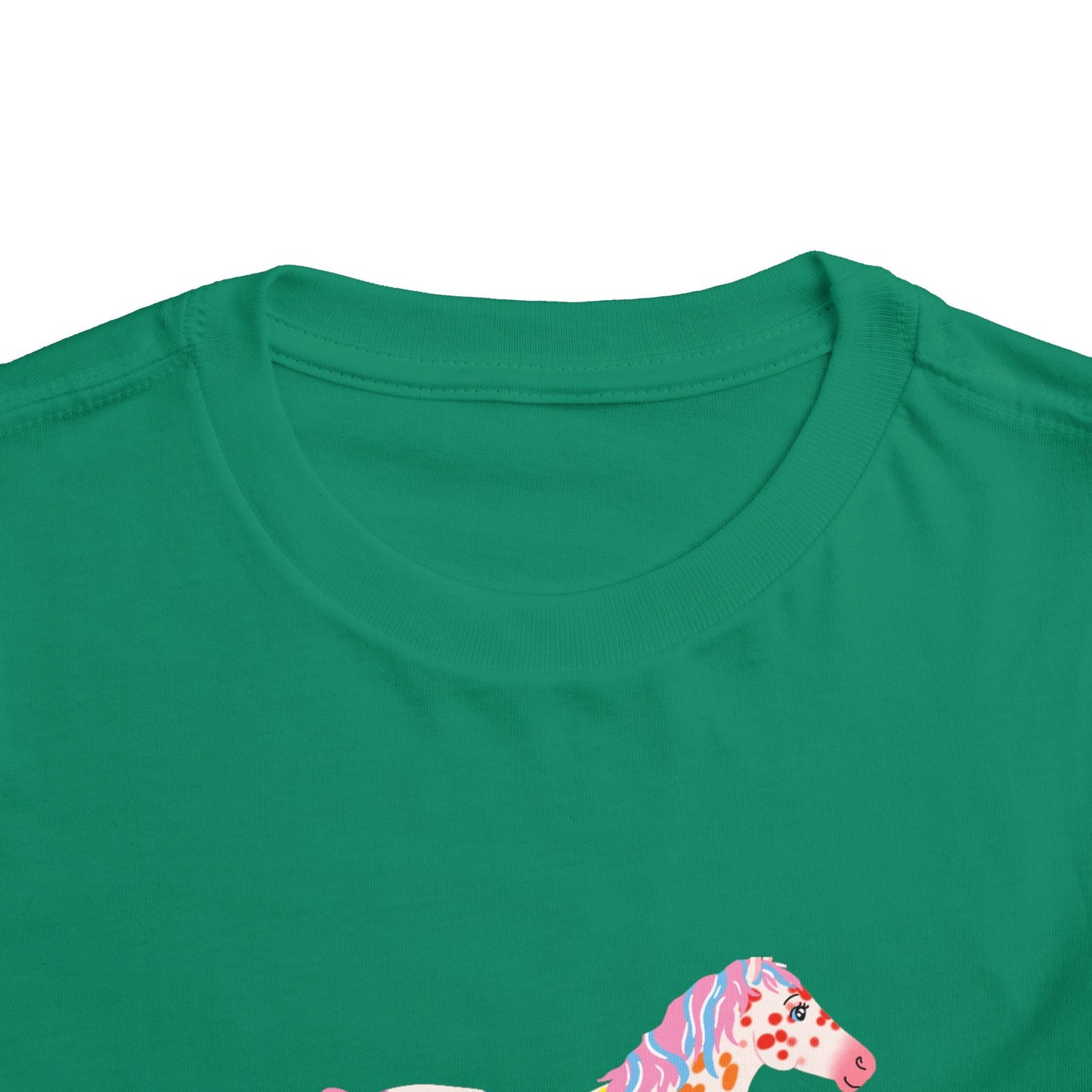 Rainbow on my Parade Horse Toddler Short Sleeve Tee Shirt