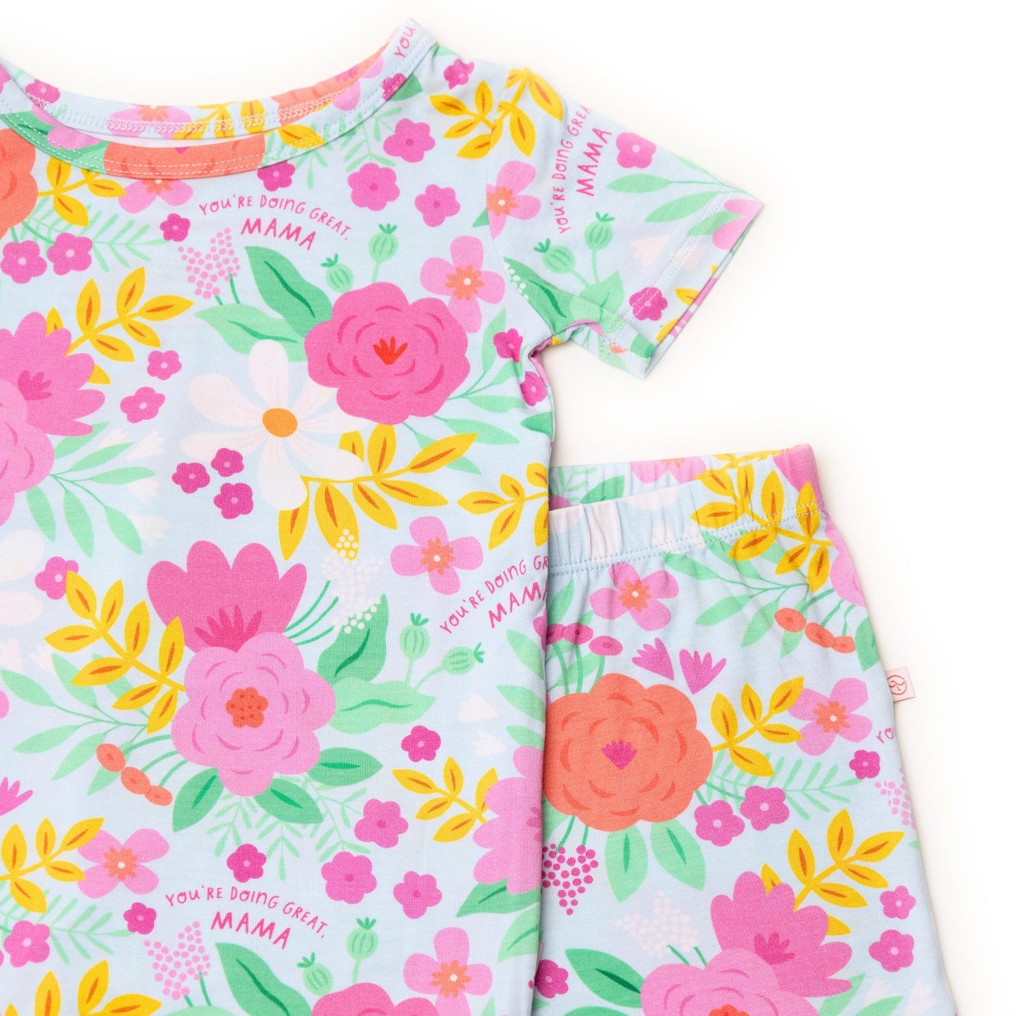 The Second-Skin 2-Piece Short Sleeve Pajama | Flower Power