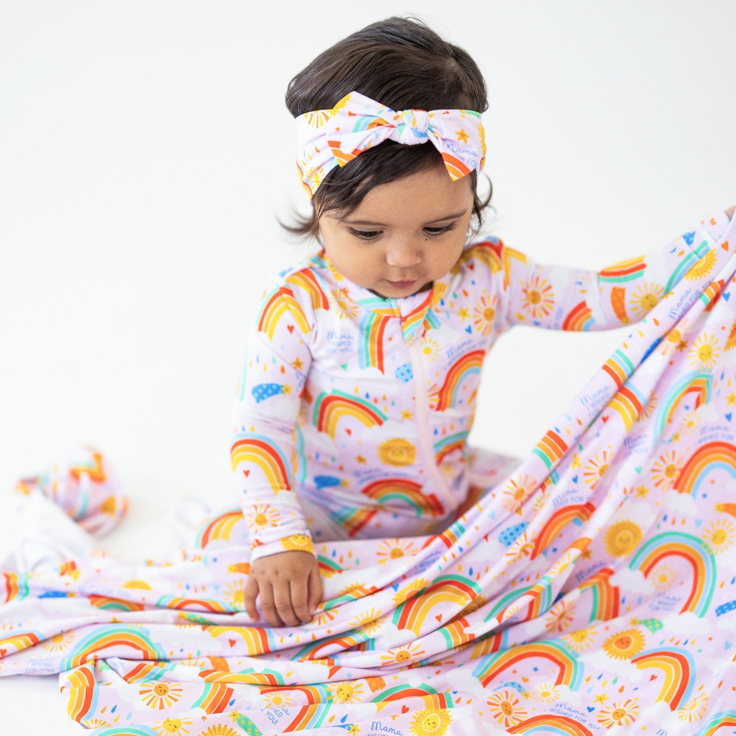 The Forever Swaddle Blanket | Here Comes the Sunshine (Pink)
