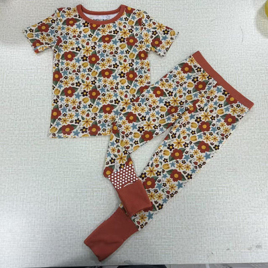 Harvest Blooms short sleeves with pants 2pc Set