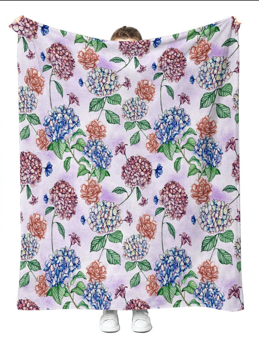 52. Beverly’s Garden Plush Blanket 50x60