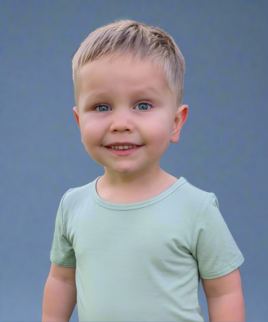 Sage Two Piece Bamboo Viscose Pajamas Set