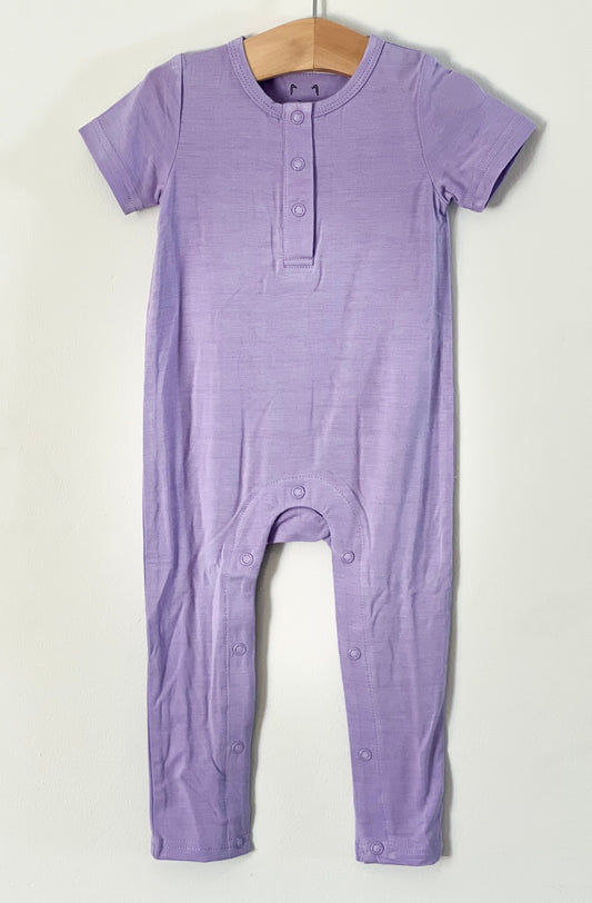 Orchid Purple Bamboo One Piece Snap Romper