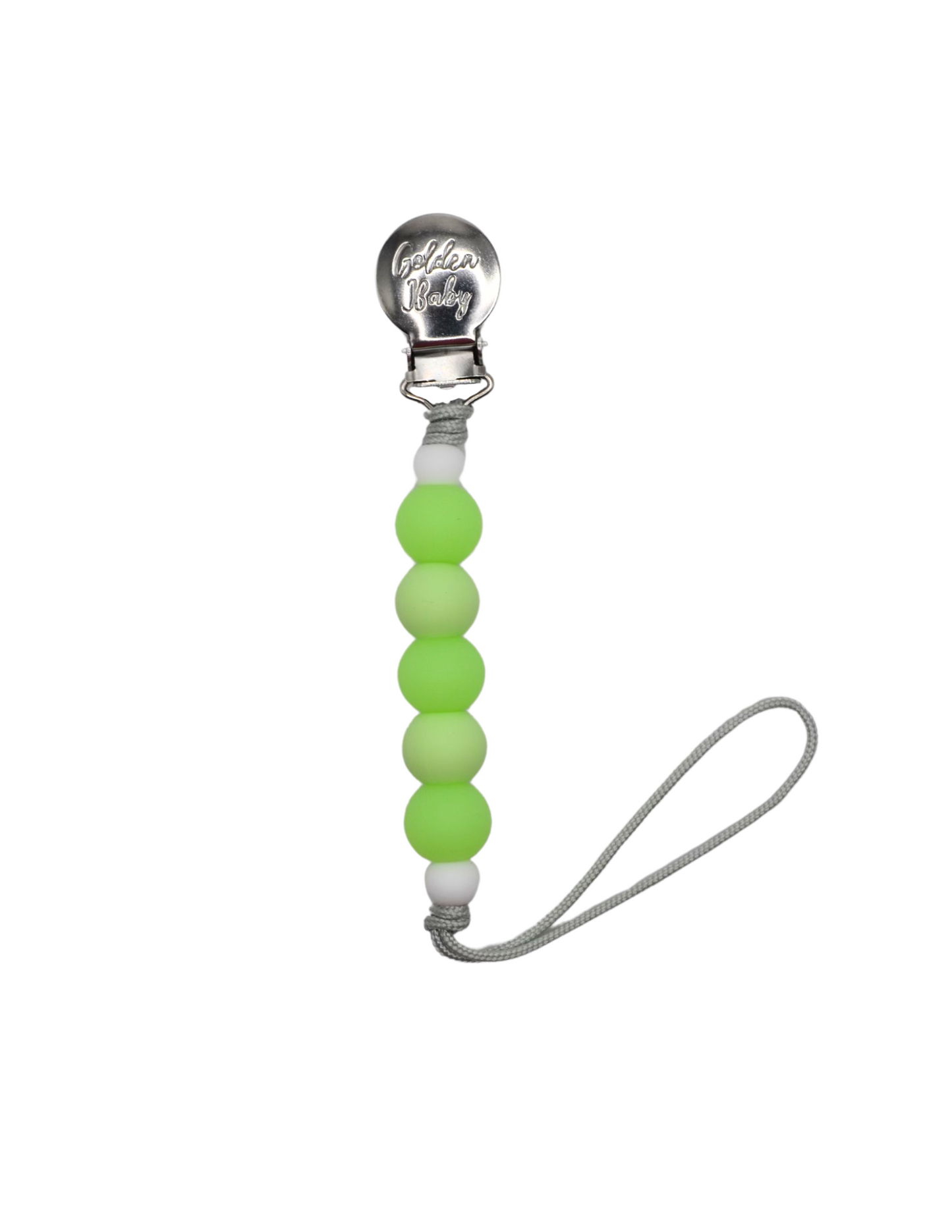 Glow in the Dark Pacifier Clip // Green