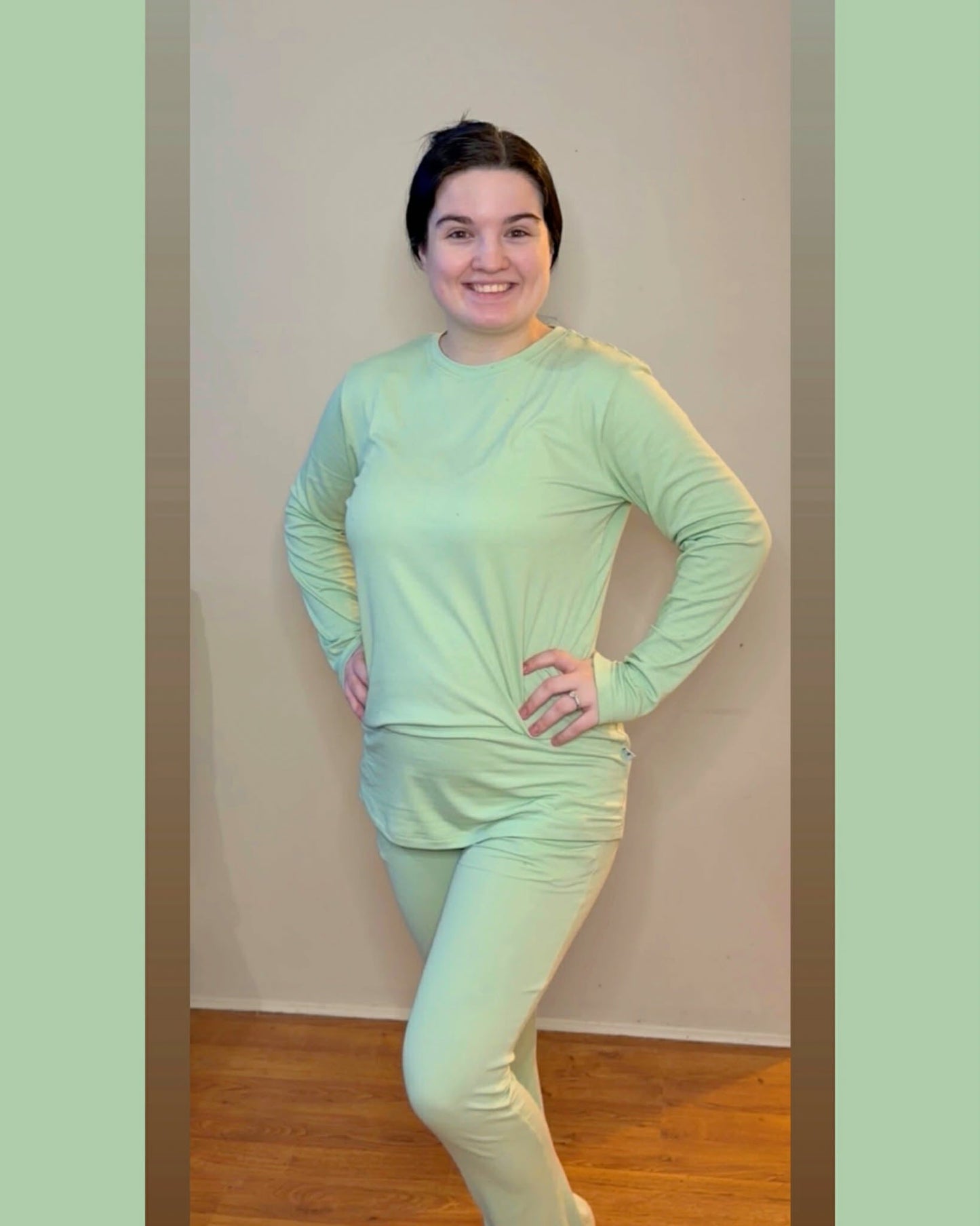 Pistachio Ribbed Women’s Set