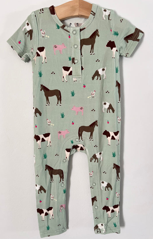 Grandpa’s Farm Bamboo One Piece Snap Romper