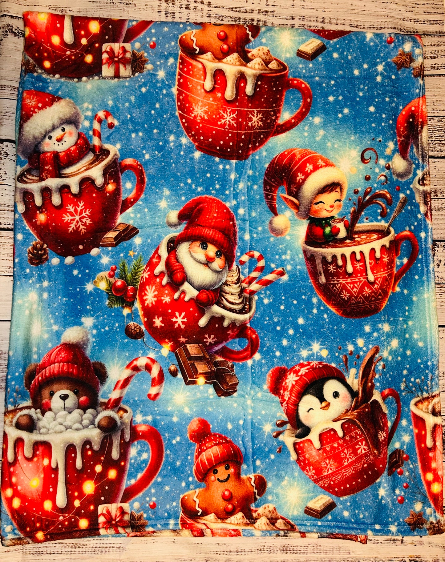 Cocoa Party Plush Blanket