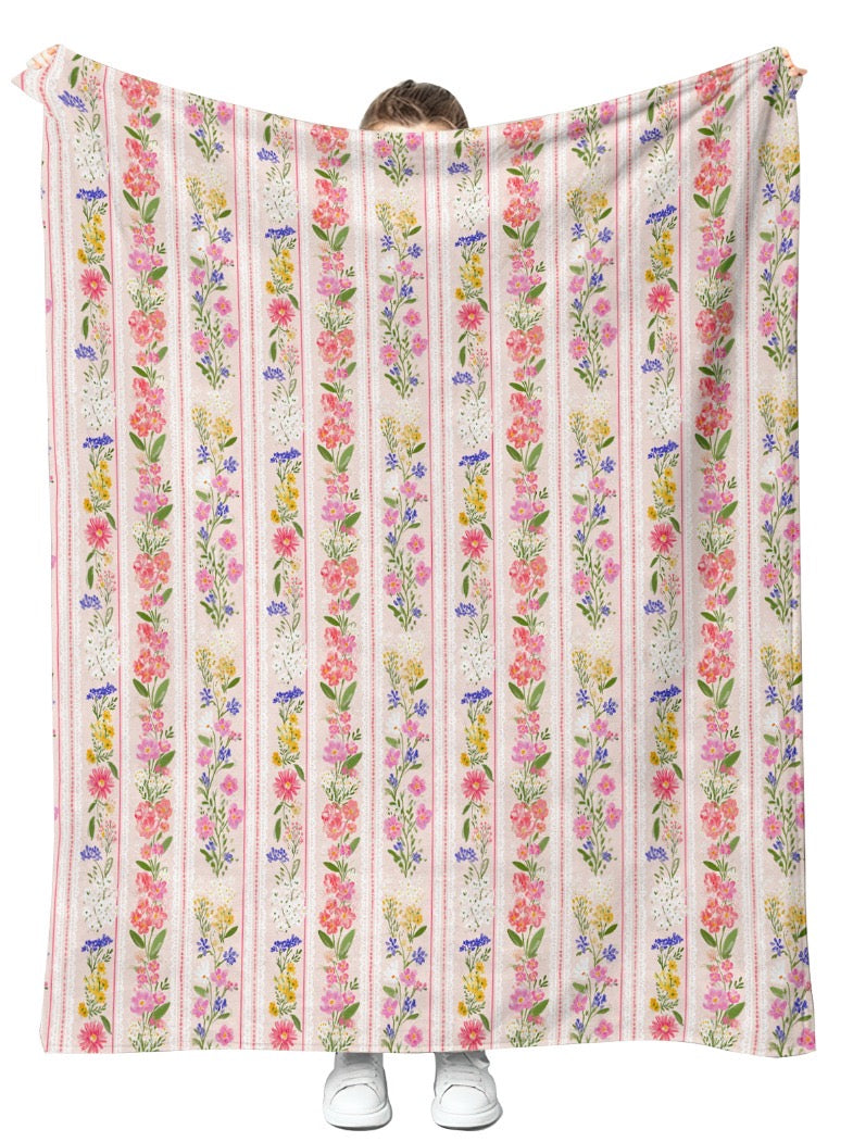 19. Cally’s Wildflowers Plush Blanket 50x60