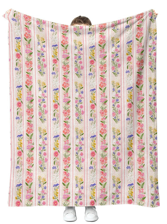 19. Cally’s Wildflowers Plush Blanket 50x60