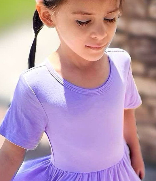 Orchid Bamboo Twirl Dress with Pockets