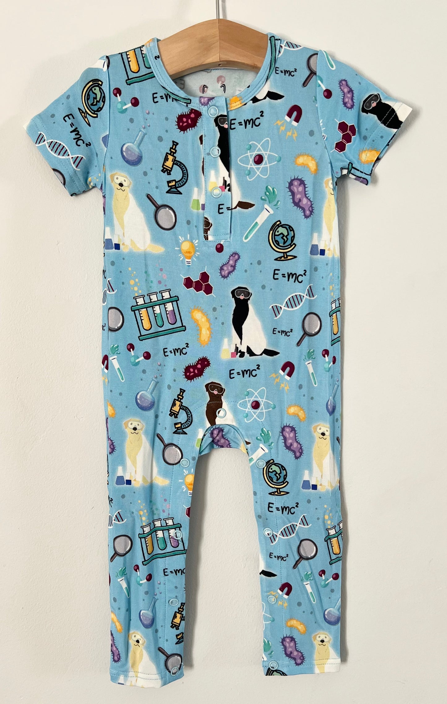 Science Labs Bamboo One Piece Snap Romper