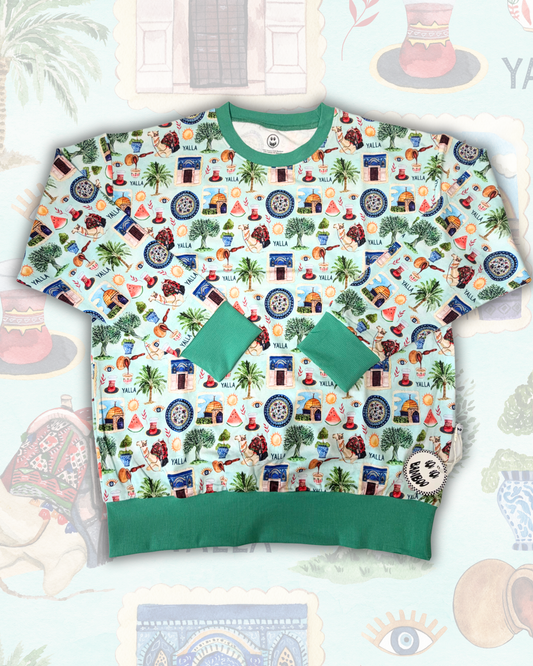 Yalla Women’s French Terry Crewneck