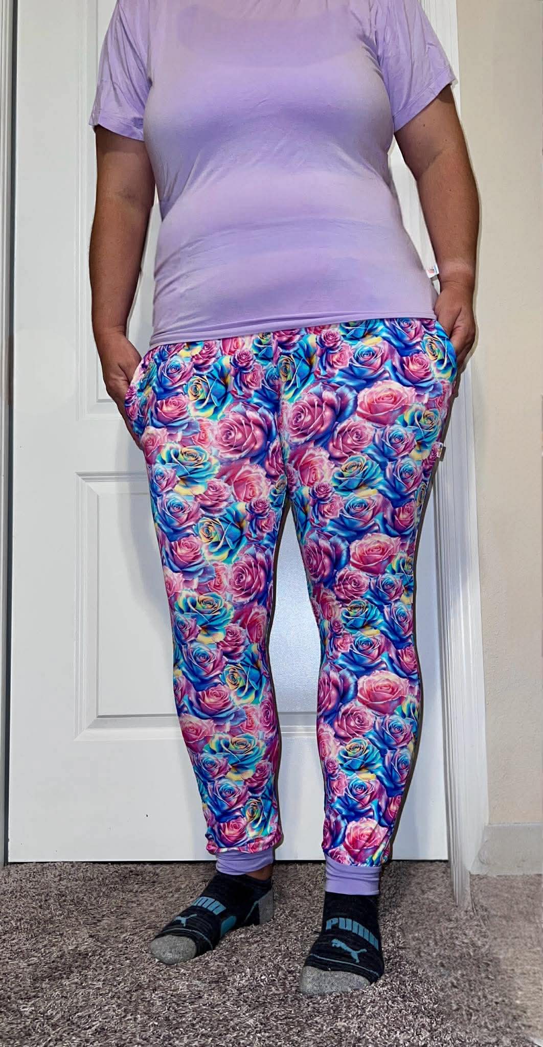 Fluorescent Flowers Women's joggers