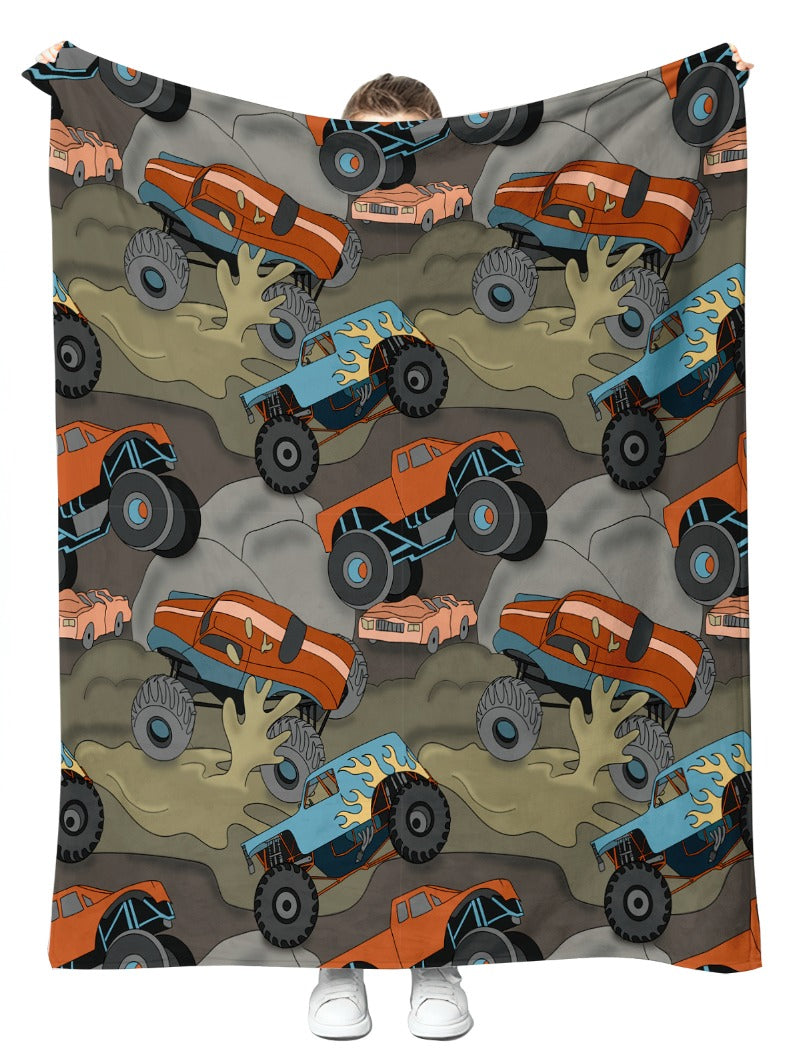 16. Muddy Mayhem Plush Blanket 50x60