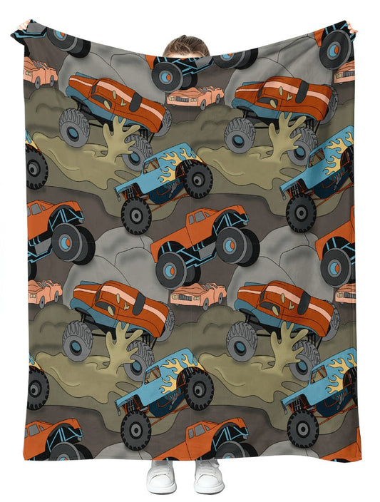 16. Muddy Mayhem Plush Blanket 50x60