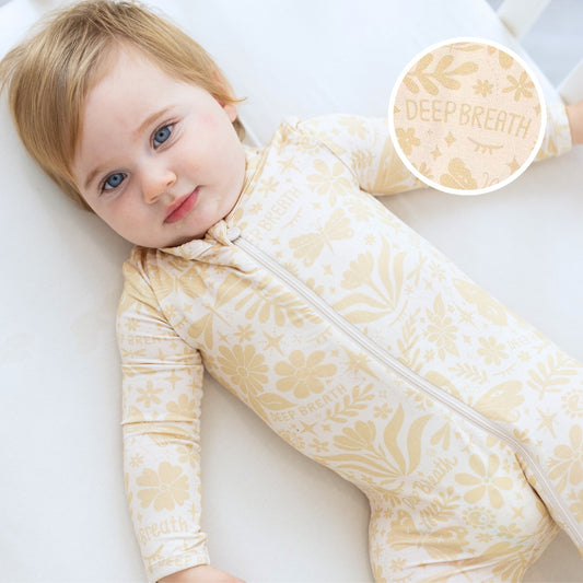 The Second-Skin Footie | Om Baby (Beige)