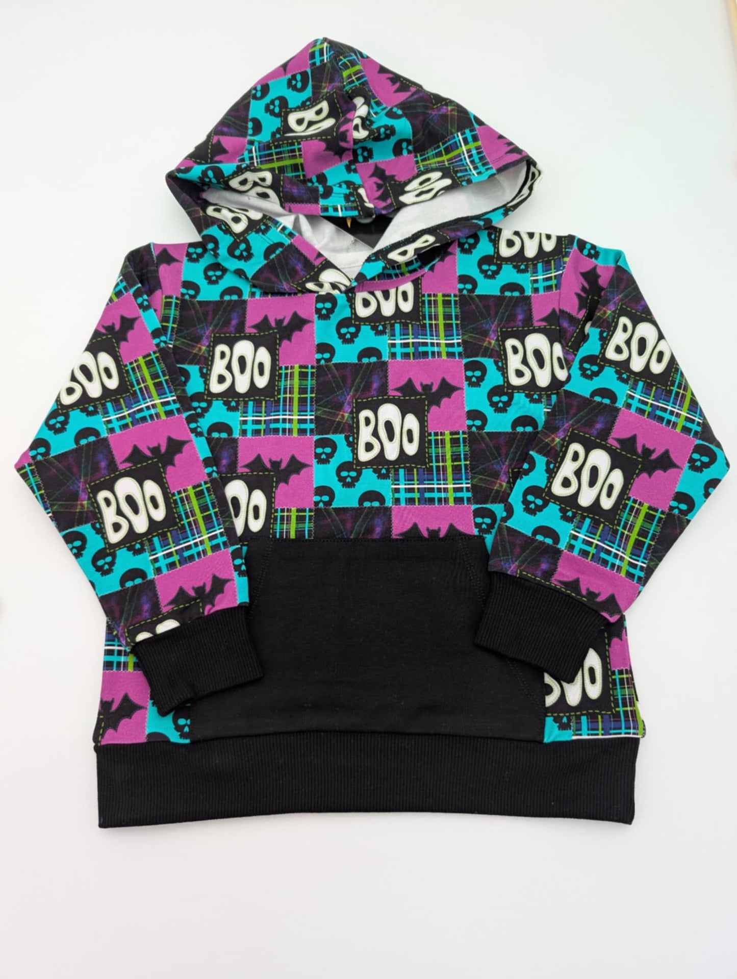 Boo Crew Plaid Hooded Sweatshirt