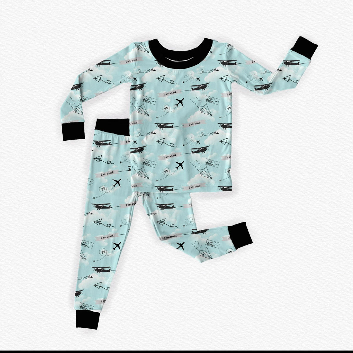 Affirmations Aboard long sleeves with pants 2pc Set
