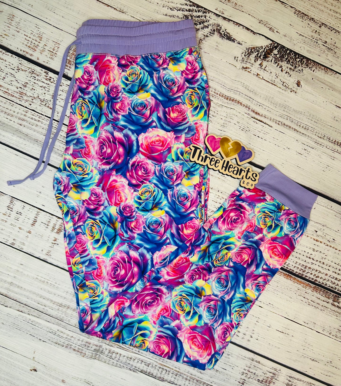 Fluorescent Flowers Women's joggers