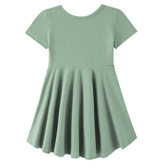 Sage Bamboo Twirl Dress with Pockets