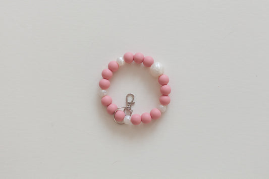 Mauve Succulent Wristlet