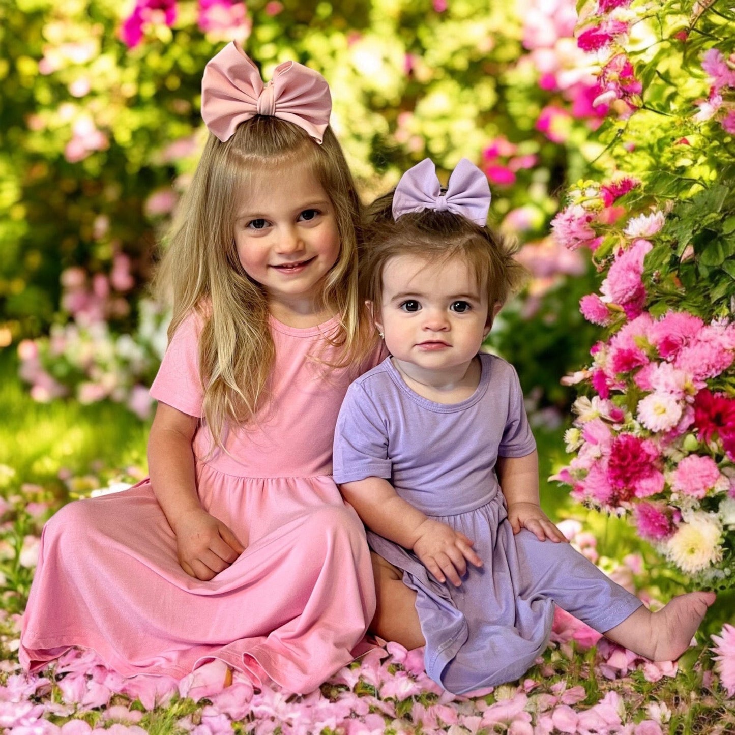 Orchid Bamboo Twirl Dress with Pockets