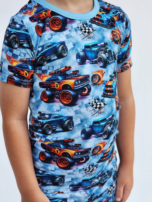 Blazing Wheels 2 piece pjs