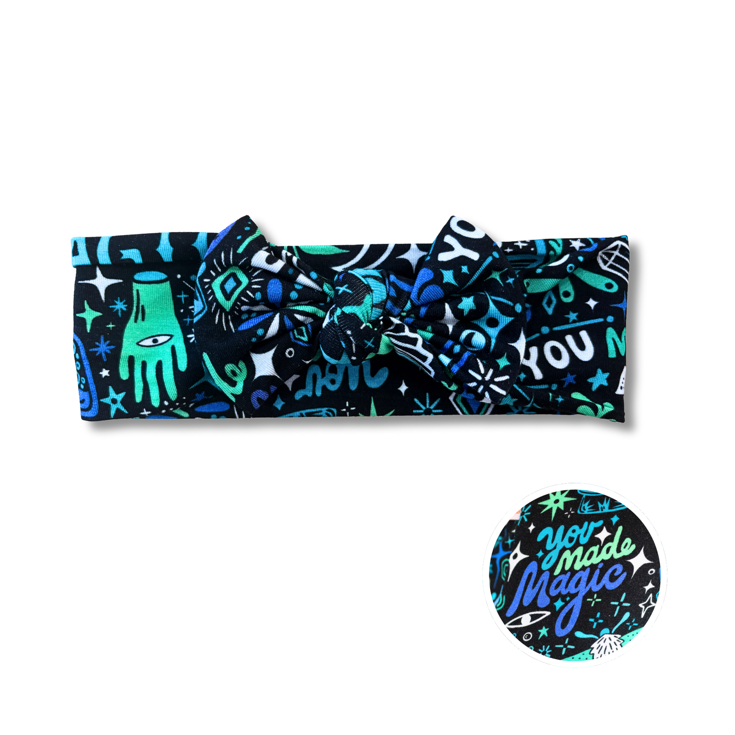 The SoftKnot Bow | Mystic Mama (Blue)