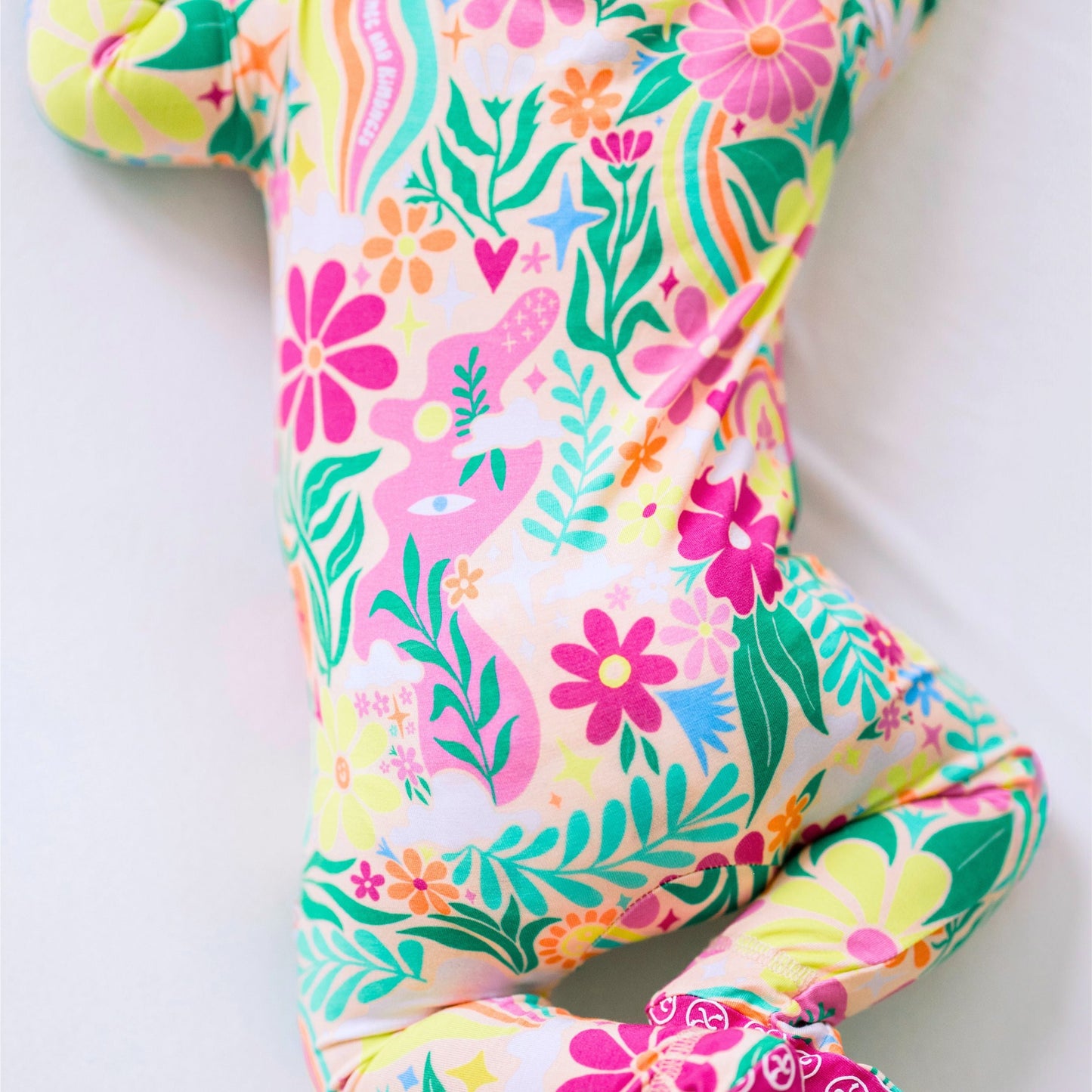 The Second-Skin Footie | Rainbow Daisy Babe