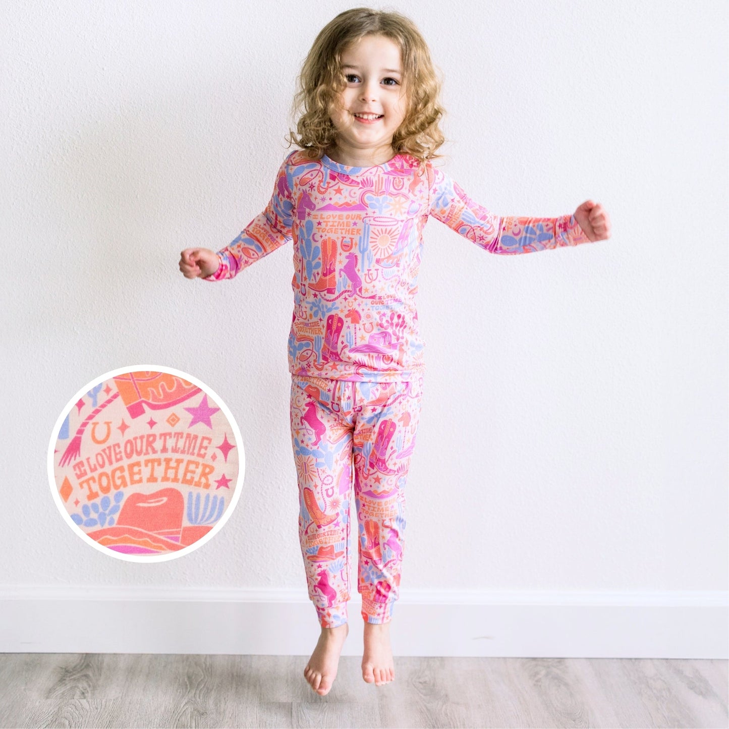 The Second-Skin 2-Piece Long Sleeve Pajama | Saddle Up