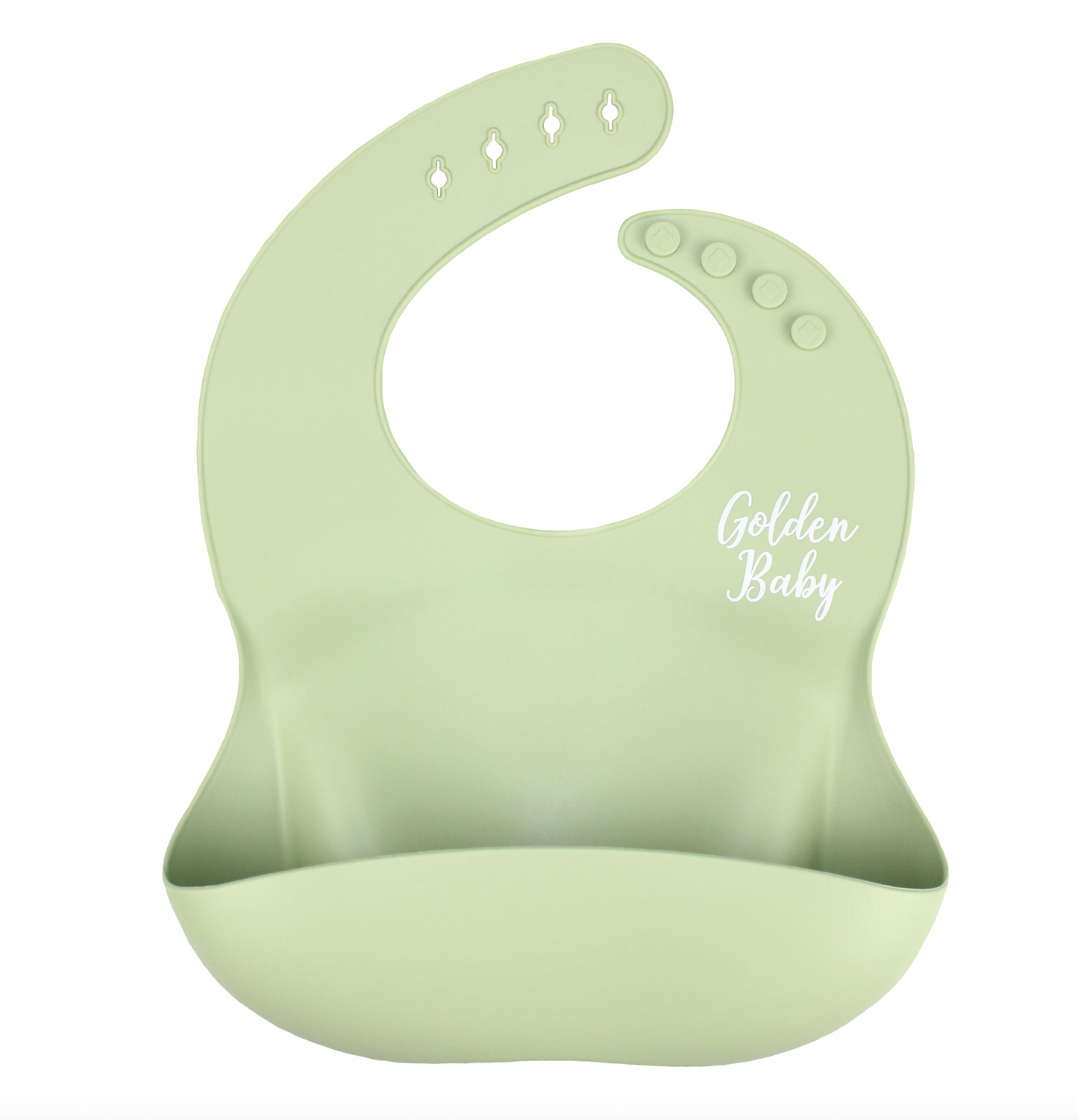 Silicone Pocket Bib // Sage