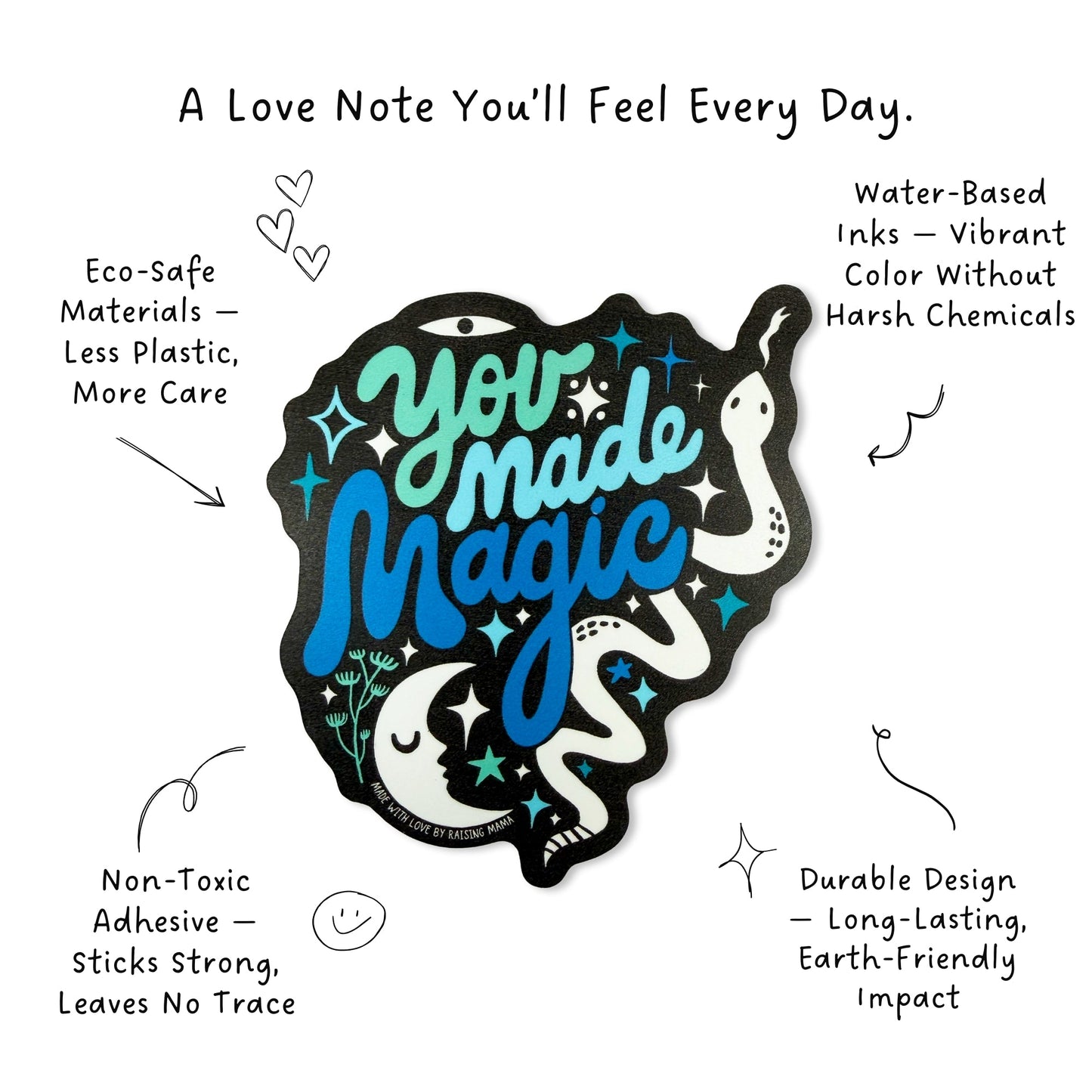 The "You Made Magic" (Blue) Sticker