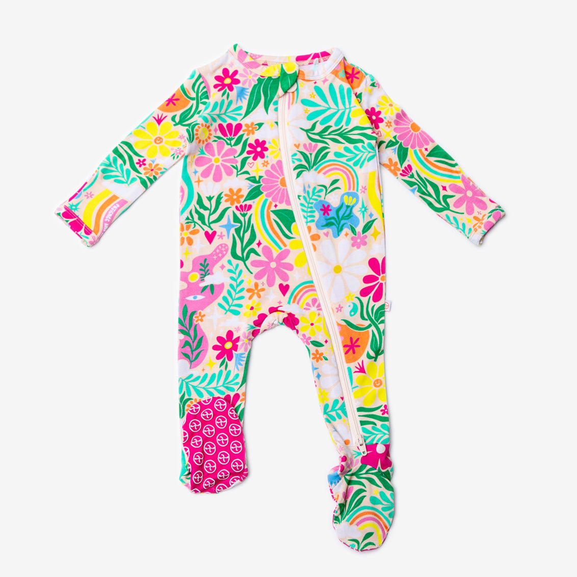 The Second-Skin Footie | Rainbow Daisy Babe