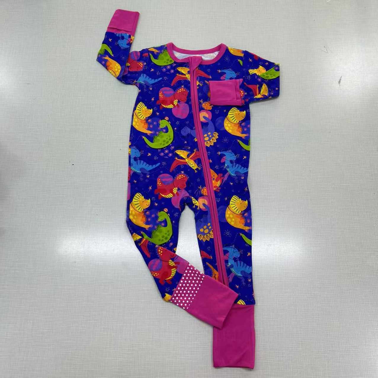 Dino-snores (purple)  Zip