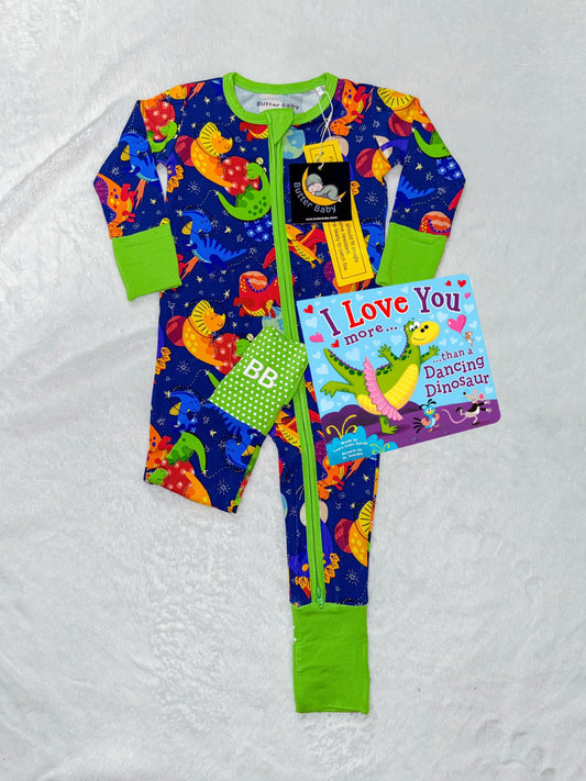 Dino-snores (green) Zip